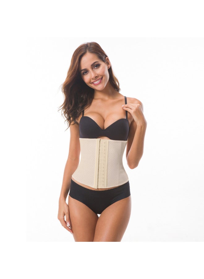 Oem Customized 9 Bone 25 High Punching Rubber Abdominal Belt Sports Plastic Belt Shaping Latex Puffing Clothes