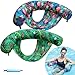 FindUWill Inflatable Pool Floats Chair 2 Pack Water Floating Pool Chair Adult Soft Fabric Covered Pool Lounger Float with Sling Pool Noodles for Adult Flamingo Green - Image 3