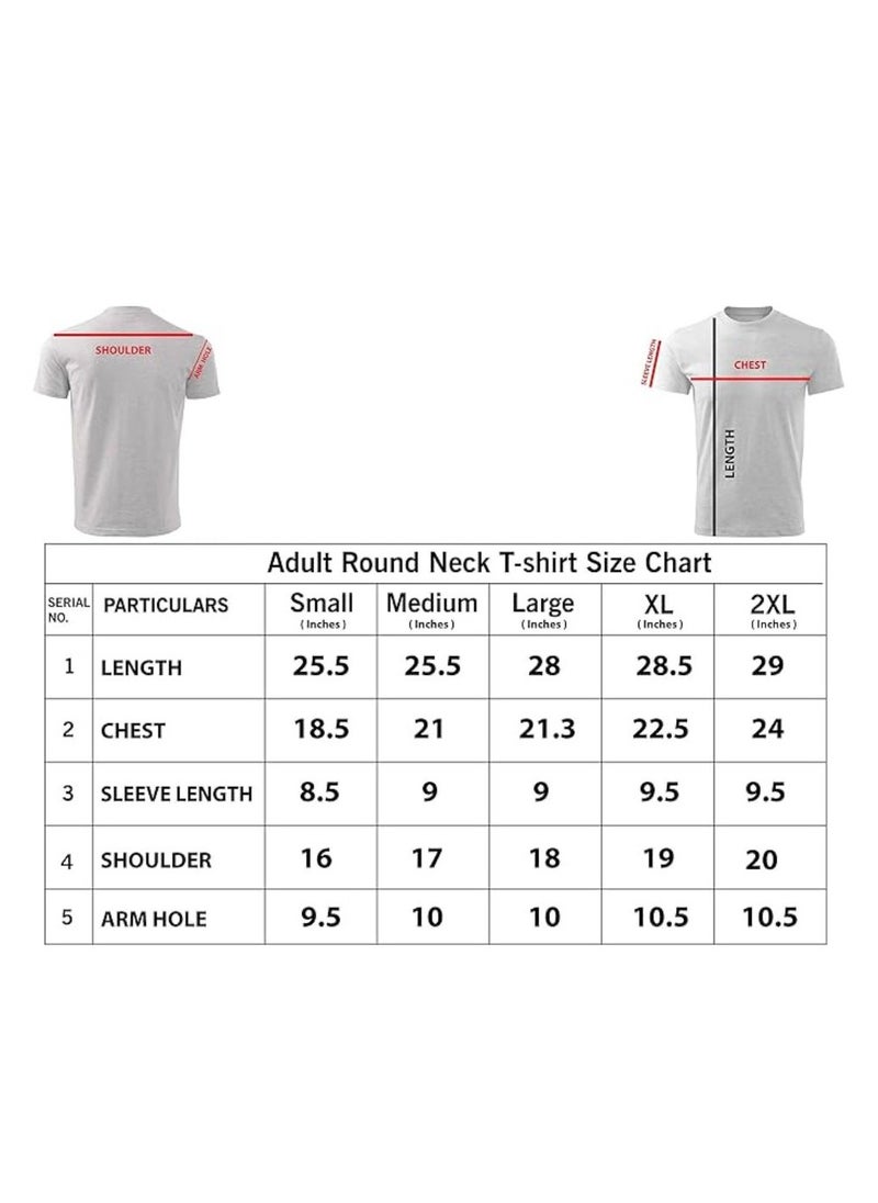 PRINTSHOP4ME - Peace Love Men's T-Shirt–Cotton Half Sleeve Round Neck Soft&Breathable Fabric Casual Wear For Everyday Comfort|Gift For Special Events - Image 1