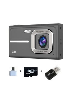 Generic CCD Camera Student Party Cheap Old Card Camera Can Pass Mobile Phone AF Focus High Color Value Gift-Body Color:X1 Black + 64G Memory Card + USB Card Reader + TYPE-C Adapter  - Image 1
