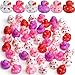 Jerify 24 Pcs 2 Inch Valentines Day Rubber Duckies Bulk Mini Heart Rubber Ducks for Kids Bathtub Toys Classroom Prizes Birthday Wedding Party Favors Gifts Goodie Bag Fillers 6 Styles Cute - Image 3