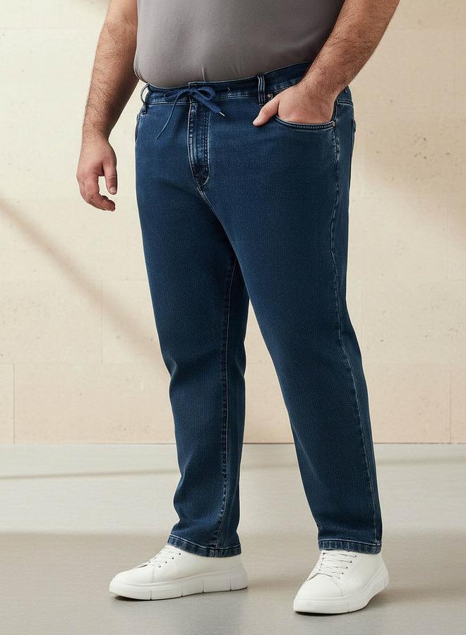 ماكسيم جينز رياضي رجالي بخصر مرن بقصة مريحة - Image 1