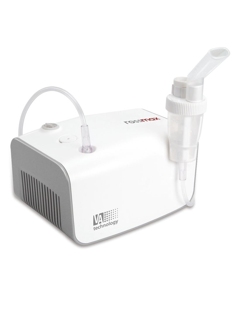 Rossmax - Rossmax NB500 Heavy Duty Nebulizer High Performance Inhalation offers an effective and quick solution for asthma and breathing difficulties. It converts liquid medication into fine mist for easy inhalation, delivering the treatment directly to the airways to alleviate symptoms quickly and improve breathing It can be used very easily by family members Device  Rossmax Nebulizer NB500 Effective and Precise Respiratory Treatment  Medical Nebulizer Rossmax NB500 Durable and High Quality Inhalation Device Rossmax nebulizer heavy duty nebulizer Rossmax inhalation device high performance respiratory treatment medical nebulizer durable inhalation device effective nebulizer high quality inhalation precise respiratory treatment nebulizer for kids and adults health medical supplies and equipment home care nebulizers health medical supplies and equipment daily living aids health - Image 1