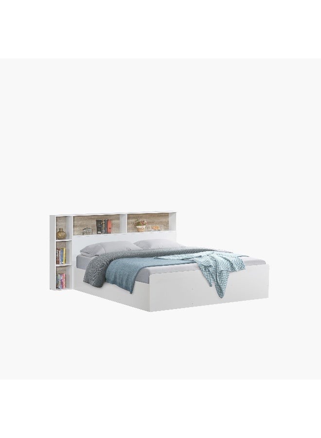 Home Box Kulltorp King Bed with Side Storage - White - Image 5