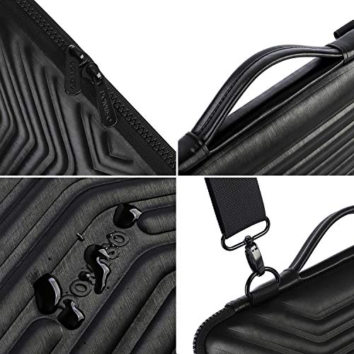 DOMISO 17.3 Inch Laptop Carrying Case, Shockproof Waterproof EVA Sleeve with Strap Protective Bag for 17-17.3" Gaming Laptops, Dell, HP, Acer, MSI, Lenovo, Black - Image 5