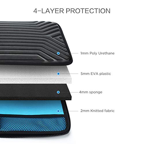 DOMISO 17.3 Inch Laptop Carrying Case, Shockproof Waterproof EVA Sleeve with Strap Protective Bag for 17-17.3" Gaming Laptops, Dell, HP, Acer, MSI, Lenovo, Black - Image 2