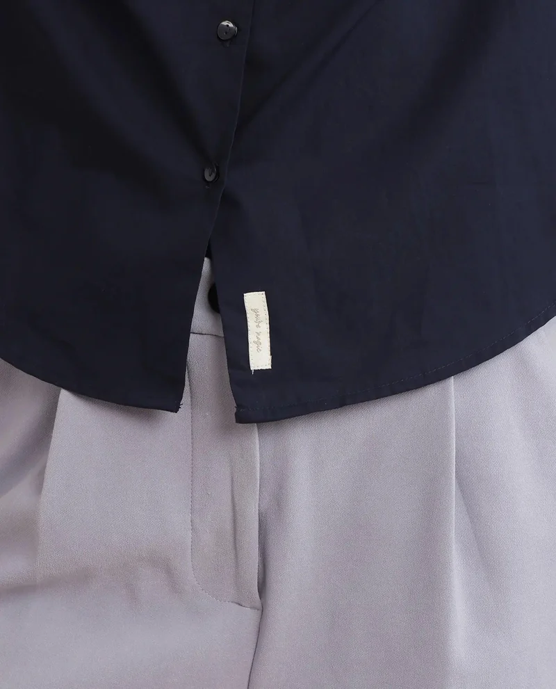 Rareism Women's Boxy Fit Plain Shirt