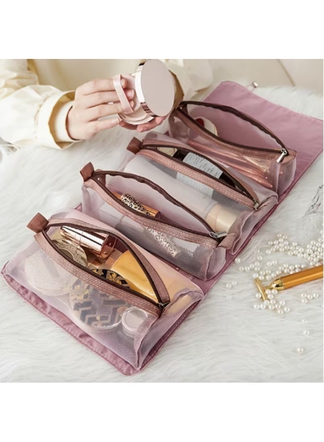 Cosmetic bag - multifunctional, large capacity, stylish laundry storage bag, mesh bag - Image 2