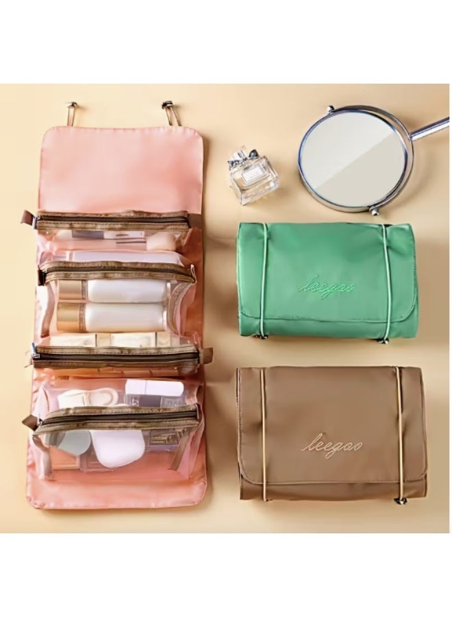 Cosmetic bag - multifunctional, large capacity, stylish laundry storage bag, mesh bag - Image 1