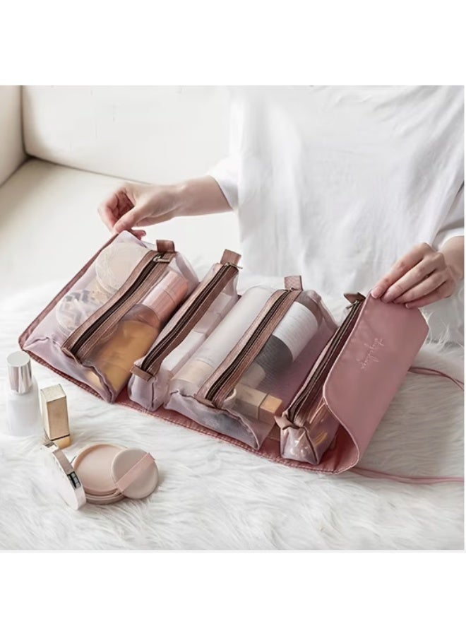 Cosmetic bag - multifunctional, large capacity, stylish laundry storage bag, mesh bag - Image 5