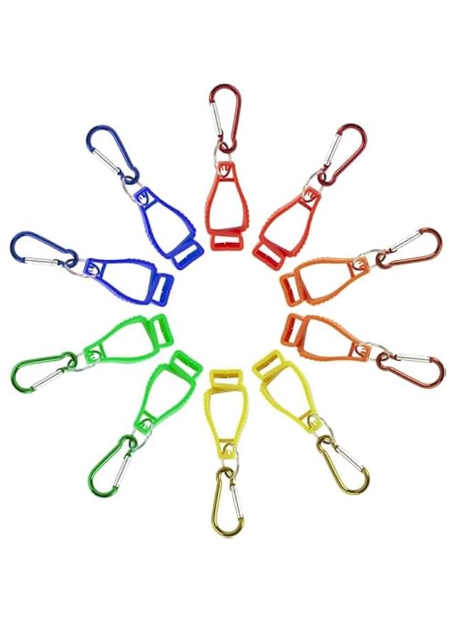 MOXO Glove Clip 10PCS Durable Non Slip Glove Grabber Clip Guard Work Clip Helmets Hanger Clam(5 Colors) - Image 1
