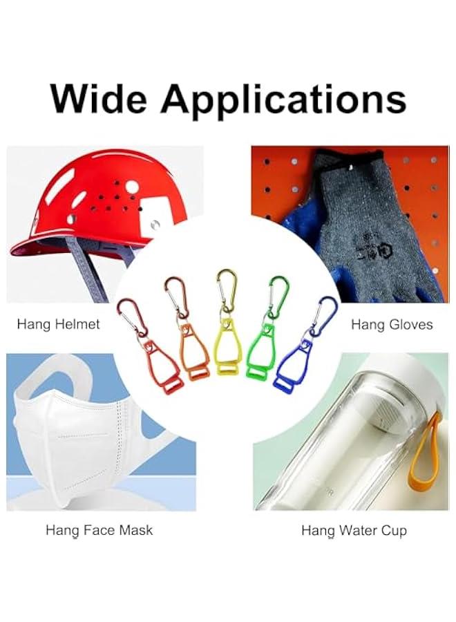 MOXO Glove Clip 10PCS Durable Non Slip Glove Grabber Clip Guard Work Clip Helmets Hanger Clam(5 Colors) - Image 5