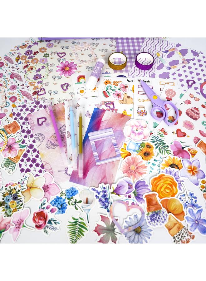 Bluejw Hand Book Gift Box Stickers 180 European And American Flowers High Color Value Diy Material Scrapbook Hand Book Suit - Image 3