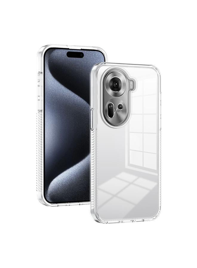 S-TOP Case For OPPO Reno11 5G Global Anti-slip Clear Acrylic Hybrid TPU Phone Case - Image 1