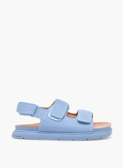 جونيورز Boys Solid Sandals With Hook And Loop Closure