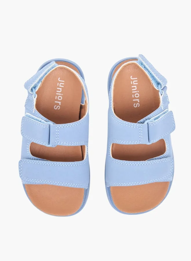 جونيورز Boys Solid Sandals With Hook And Loop Closure Ramadan Collection