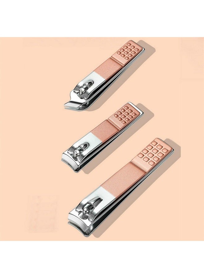 Erkangsm Professional Manicure Pedicure Stainless Set - Erkangsm 18 in 1 Manicure Pedicure Grooming Kit,Nail Clippers,Toenails Scissors,Ear Pick,Nail Tools with PU Leather Travel Case (Pink) - Image 3