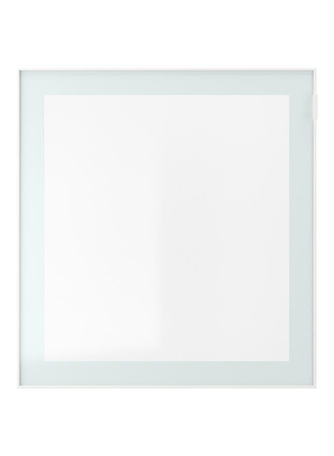 Zaboon Wall-mounted cabinet combination, white Glassvik/white/light green clear glass, 60x22x64 cm - Image 2