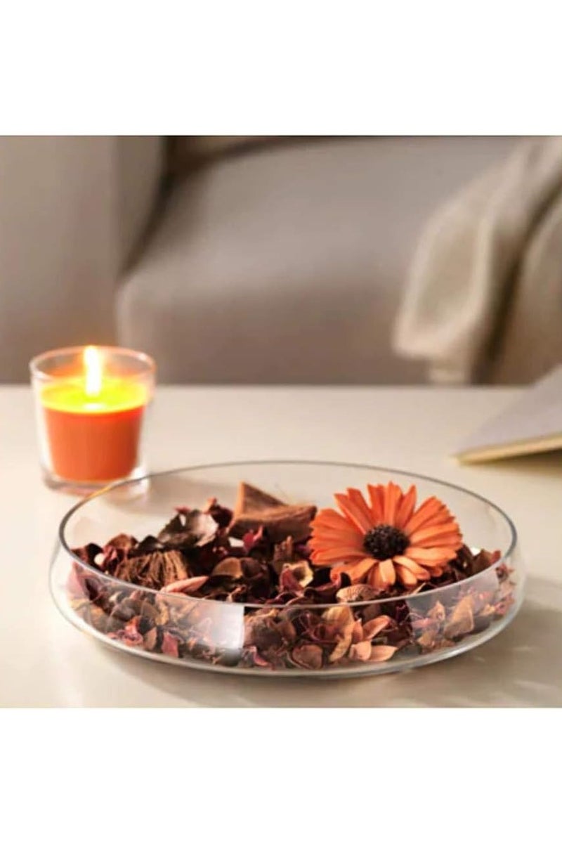 Dried ornamental flowers scented with peach and orange