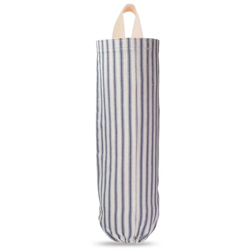 TOGETRUE Plastic Bag Holder Wall Mount Grocery Bag Holder Reusable Trash Bags Organizer for Home Kitchen Pantry Decor Blue