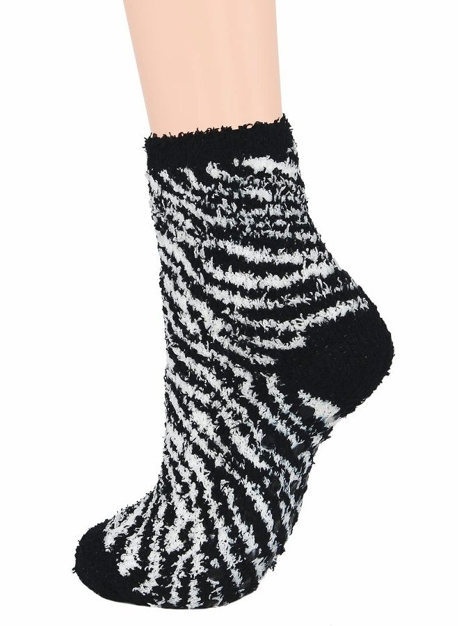 5 PCS Womens Winter Socks Fluffy Sleep Socks Fleece Fuzzy Socks Athletic Warm Socks Plush Cozy Socks - Image 4
