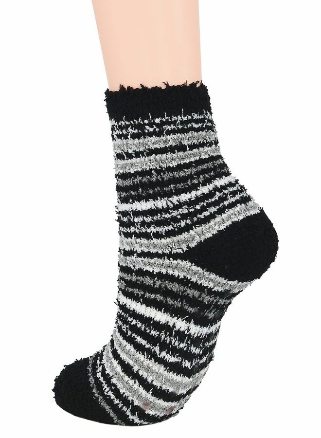 5 PCS Womens Winter Socks Fluffy Sleep Socks Fleece Fuzzy Socks Athletic Warm Socks Plush Cozy Socks - Image 5