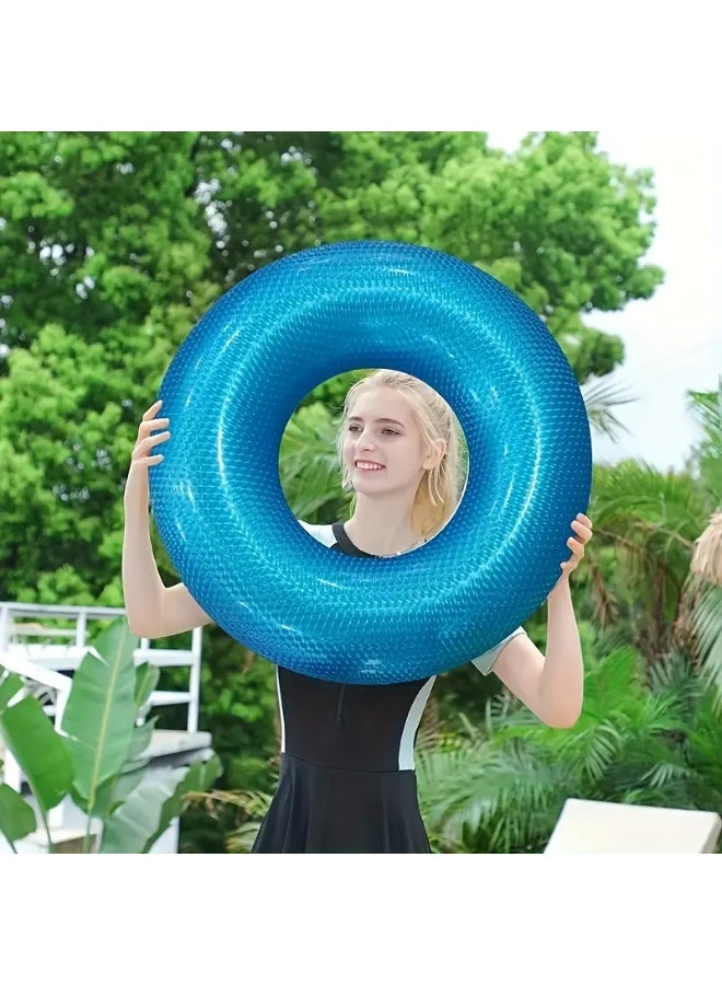 Goolsky A 90# Swimming Ring Suitable for Adults, Perfect for Summer Vacations, Water Games, Beaches, Swimming Pools, Outdoor Activities, And Parties. Made of PVC Material, It Features Leak-Proof Air Holes And Sturdy Handles - Ideal for Summer Getaways And Outdoor Fun. - Image 2