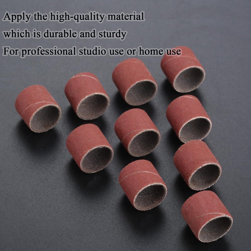 Yetaha 100 PCs Sanding Bands 320 Grit Drums Sleeves For DREMEL Rotary Tools 12CM - Image 4