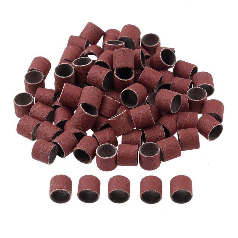 Yetaha 100 PCs Sanding Bands 320 Grit Drums Sleeves For DREMEL Rotary Tools 12CM - Image 1