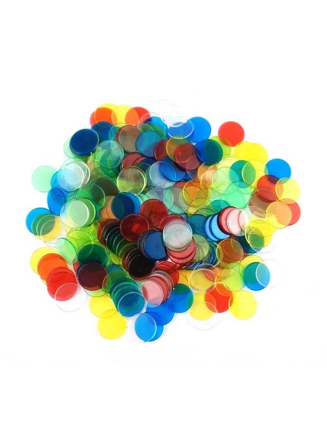 HONBAY 300Pcs Mix Color Translucent Bingo Markers Bingo Counting Chips - Image 1