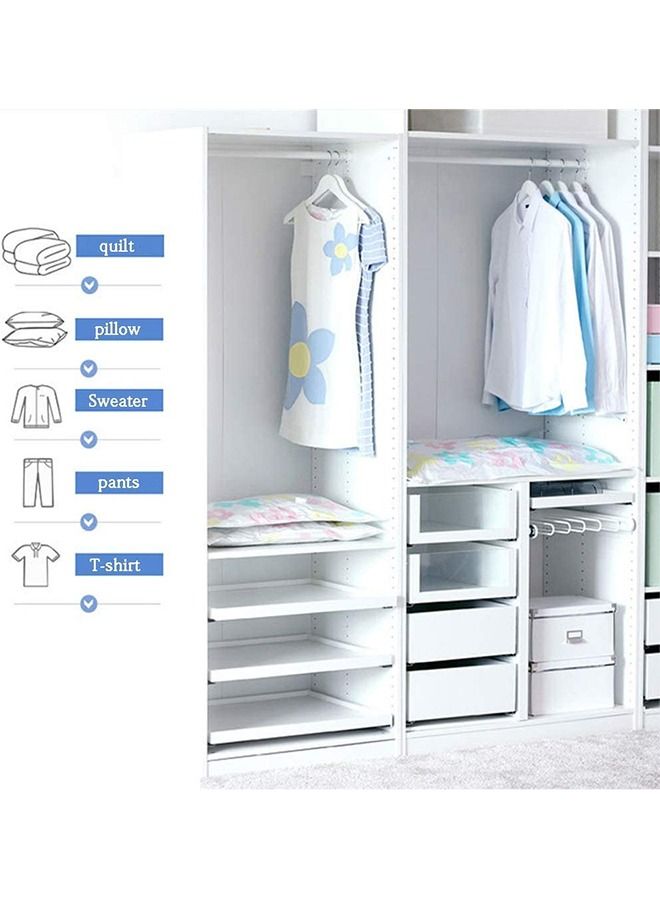 HOMESTAR Vacuum Storage Bags Space Saver with Auto Air Pump Reusable Compression Saving Bag for Clothes Mattress Blanket Duvets Pillows 11 Piece Set - Image 5