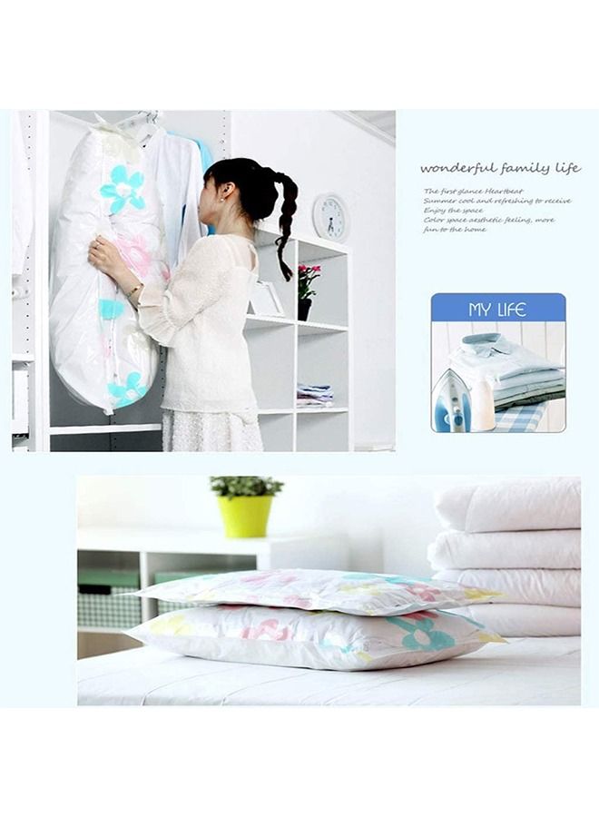 HOMESTAR Vacuum Storage Bags Space Saver with Auto Air Pump Reusable Compression Saving Bag for Clothes Mattress Blanket Duvets Pillows 11 Piece Set - Image 3