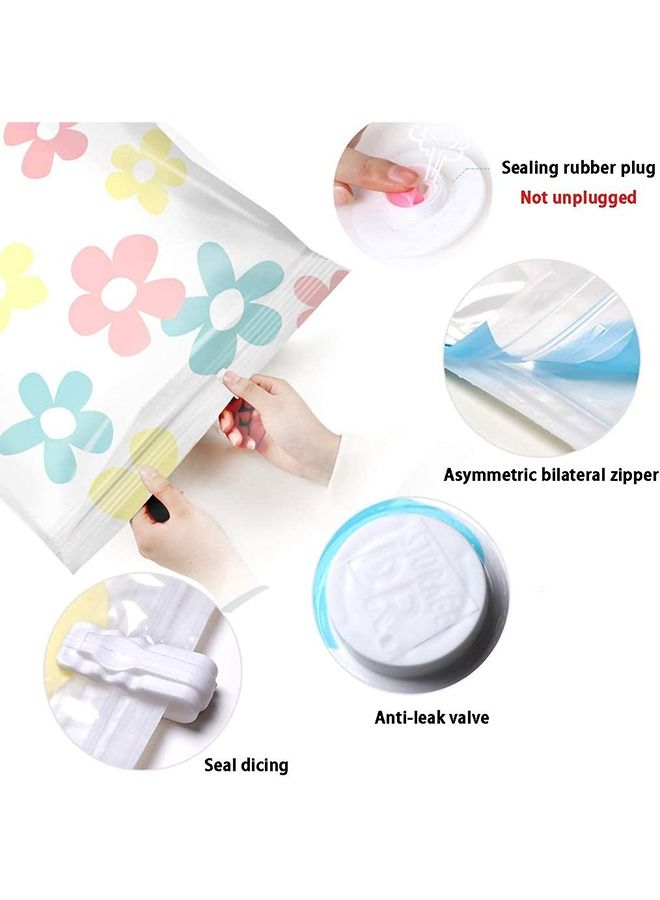HOMESTAR Vacuum Storage Bags Space Saver with Auto Air Pump Reusable Compression Saving Bag for Clothes Mattress Blanket Duvets Pillows 11 Piece Set - Image 4