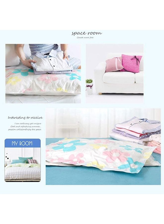 HOMESTAR Vacuum Storage Bags Space Saver with Auto Air Pump Reusable Compression Saving Bag for Clothes Mattress Blanket Duvets Pillows 11 Piece Set - Image 2