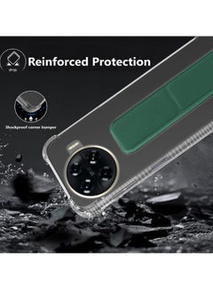 Wtech TPU Hand Grip Air Pillow Case Cover For Tecno Spark 20 Pro+ / Spark 20 Pro Plus 4G 2023 Clear/Dark Green  - Image 5