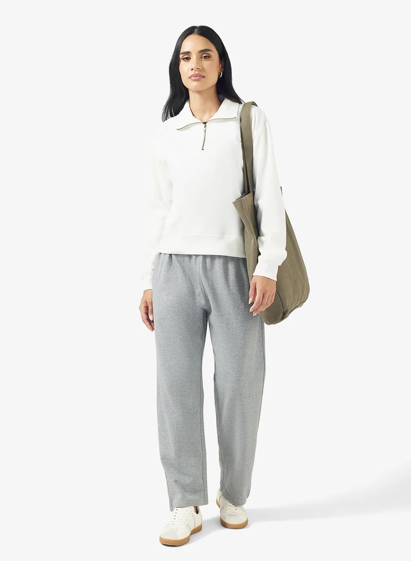 Ginger Basics Cotton Oversize Wide Leg Sweatpant