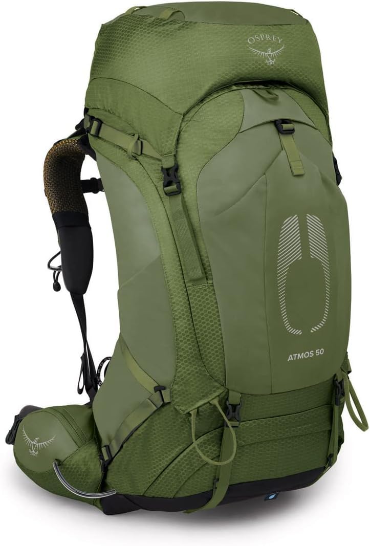 OSPREY حقيبة ظهر أوسبري أتموس AG 50 لتر للرجال، أخضر أسطوري، S/M - Image 1