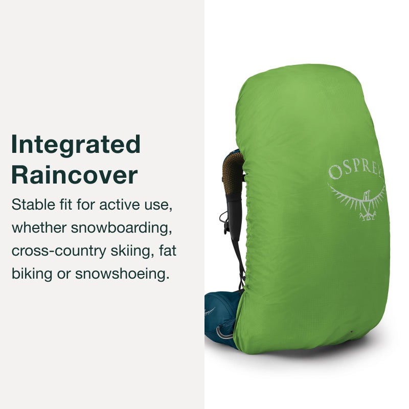OSPREY حقيبة ظهر أوسبري أتموس AG 50 لتر للرجال، أخضر أسطوري، S/M - Image 5
