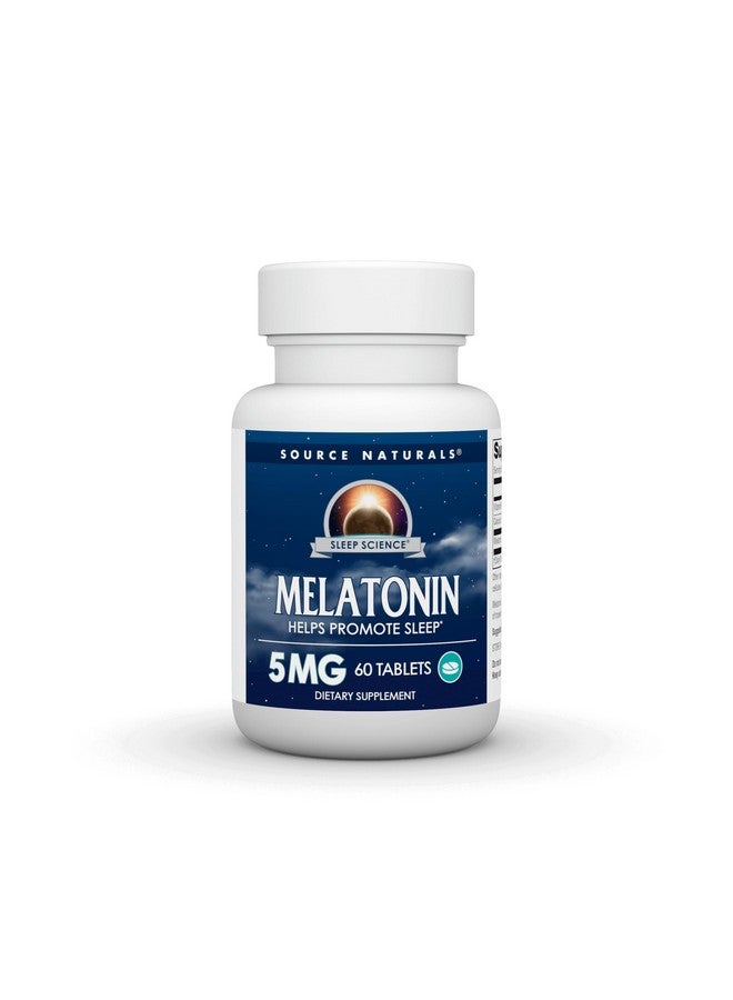 Source Naturals Sleep Science Melatonin, Helps Promote Sleep*, 5 mg - 60 Tablets - Image 1