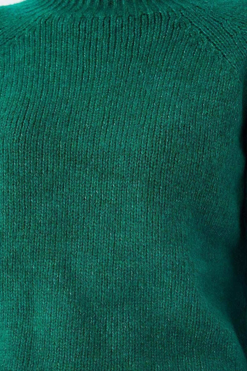 MIXRAY Women's Cropped Textured Knit Sweater - Image 4