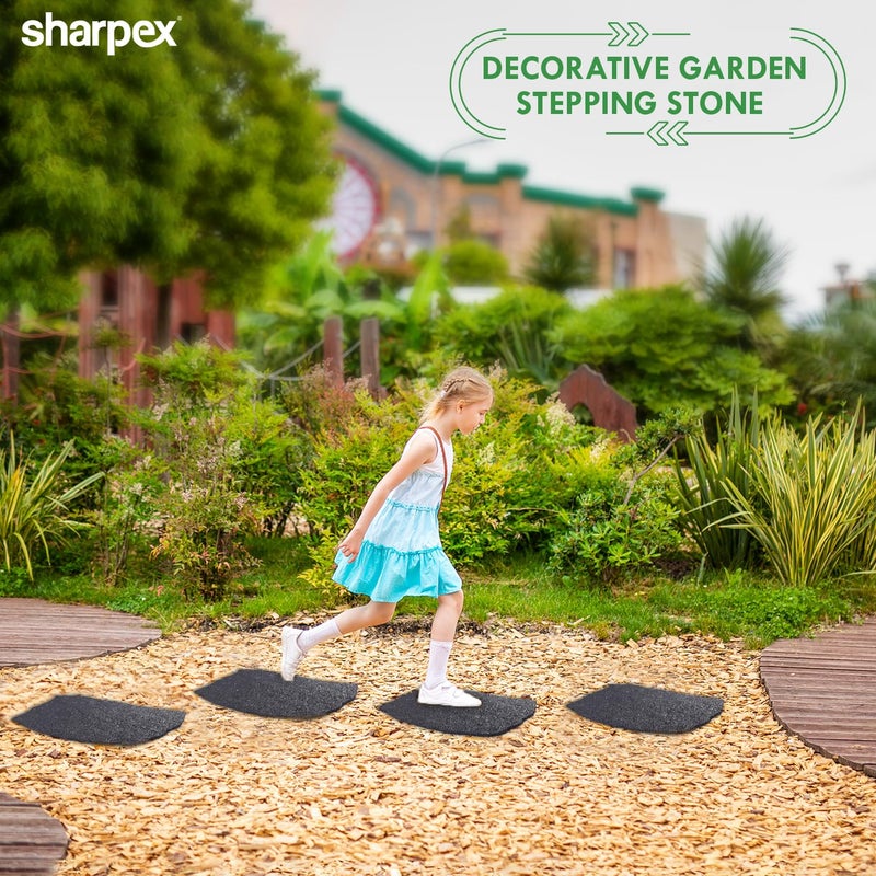 Sharpex Combo 3 Rubber Stepping Stones for Garden Natural Grey Design Decorative Walkway for Outdoor Pathway, Lawn, Yard, Home, Landscaping Perfect Personalized Stepping Stones (3) - Image 2