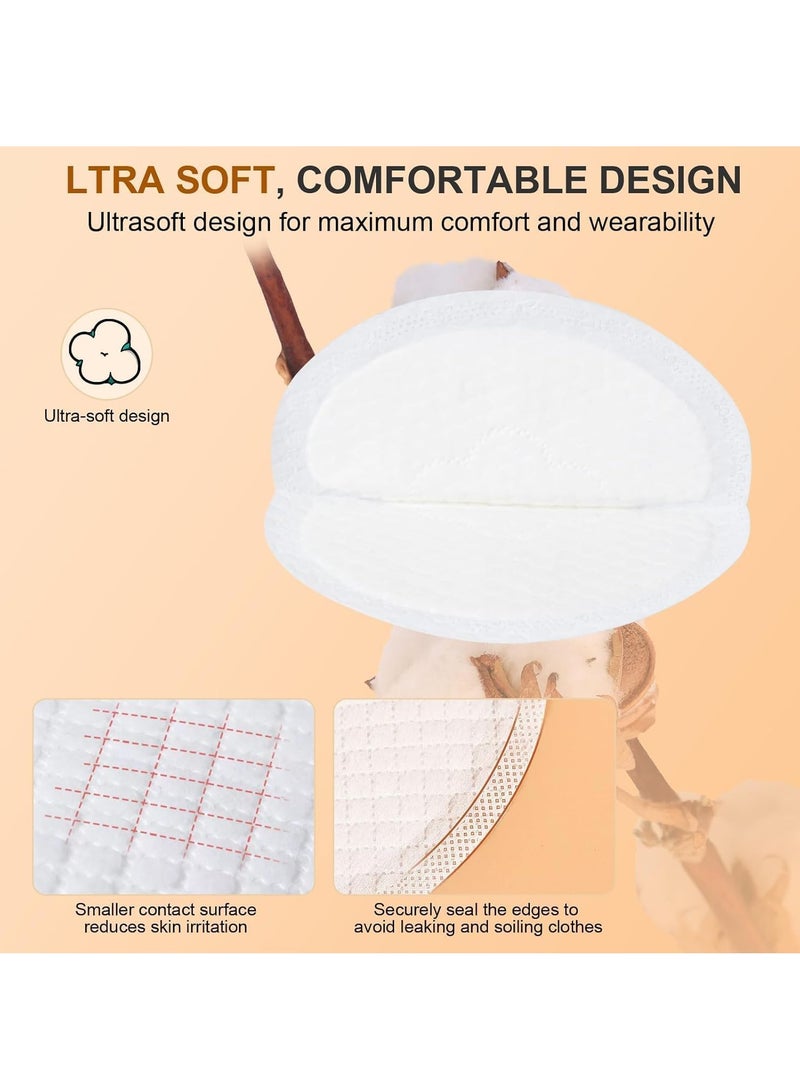 100pcs Breast Pads Stay Dry Disposable Nursing Breast Pads Soft and Super Absorbent Breast Pads Leakproof Design Nipple covers for Breast Feeding Each Individual Packaging - Image 3