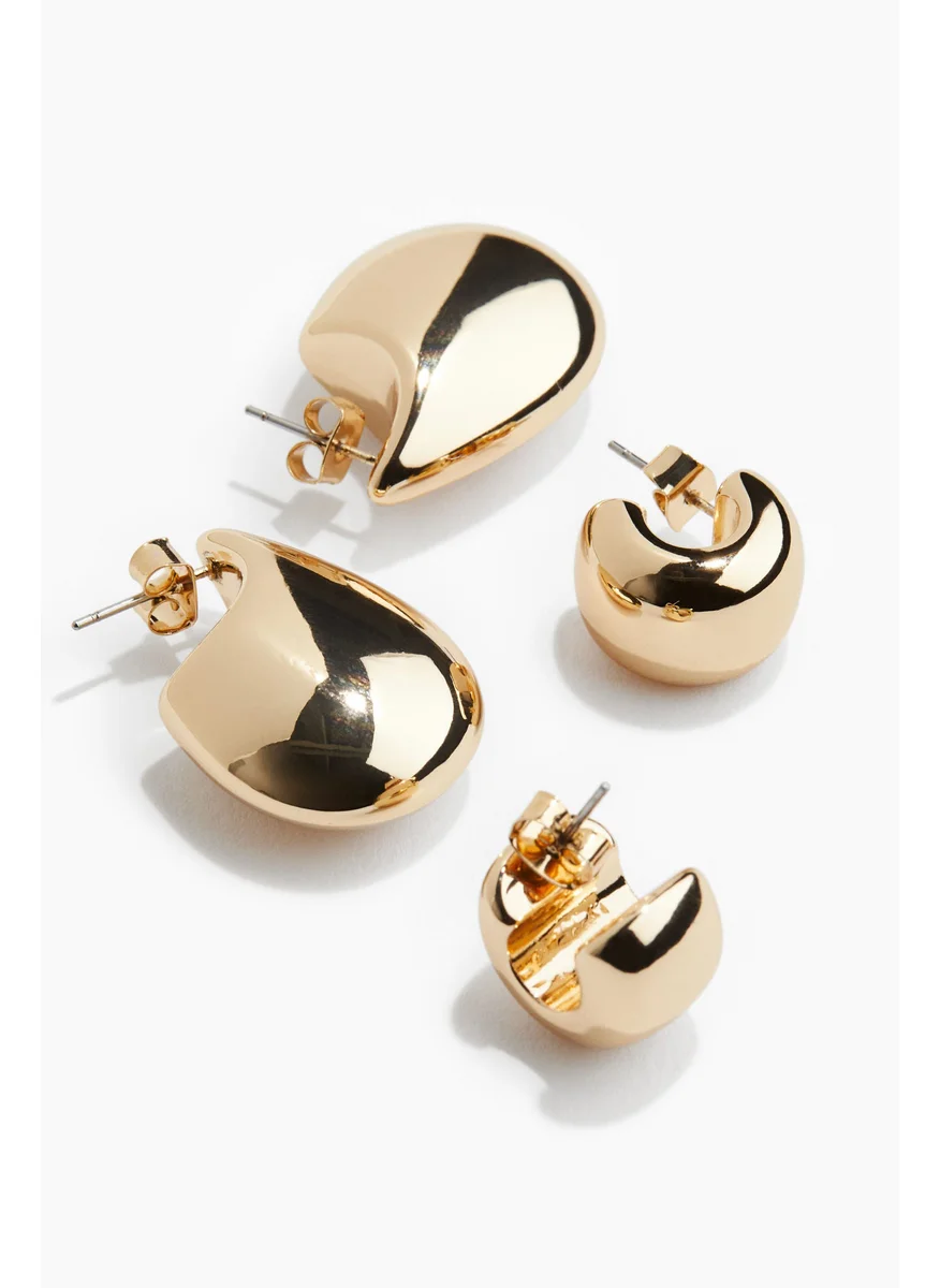 اتش اند ام 2 Pairs Shiny Earrings