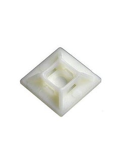 Immech Immech Nylon Cable Zip Tie Mounts SelfAdhesive Tie Mount for Wire Alightment Arrangement DIY Works 25mm X 25mm Pack of 100 Pc  - Image 1