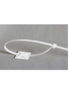 Immech Immech Nylon Cable Zip Tie Mounts SelfAdhesive Tie Mount for Wire Alightment Arrangement DIY Works 25mm X 25mm Pack of 100 Pc  - Image 5