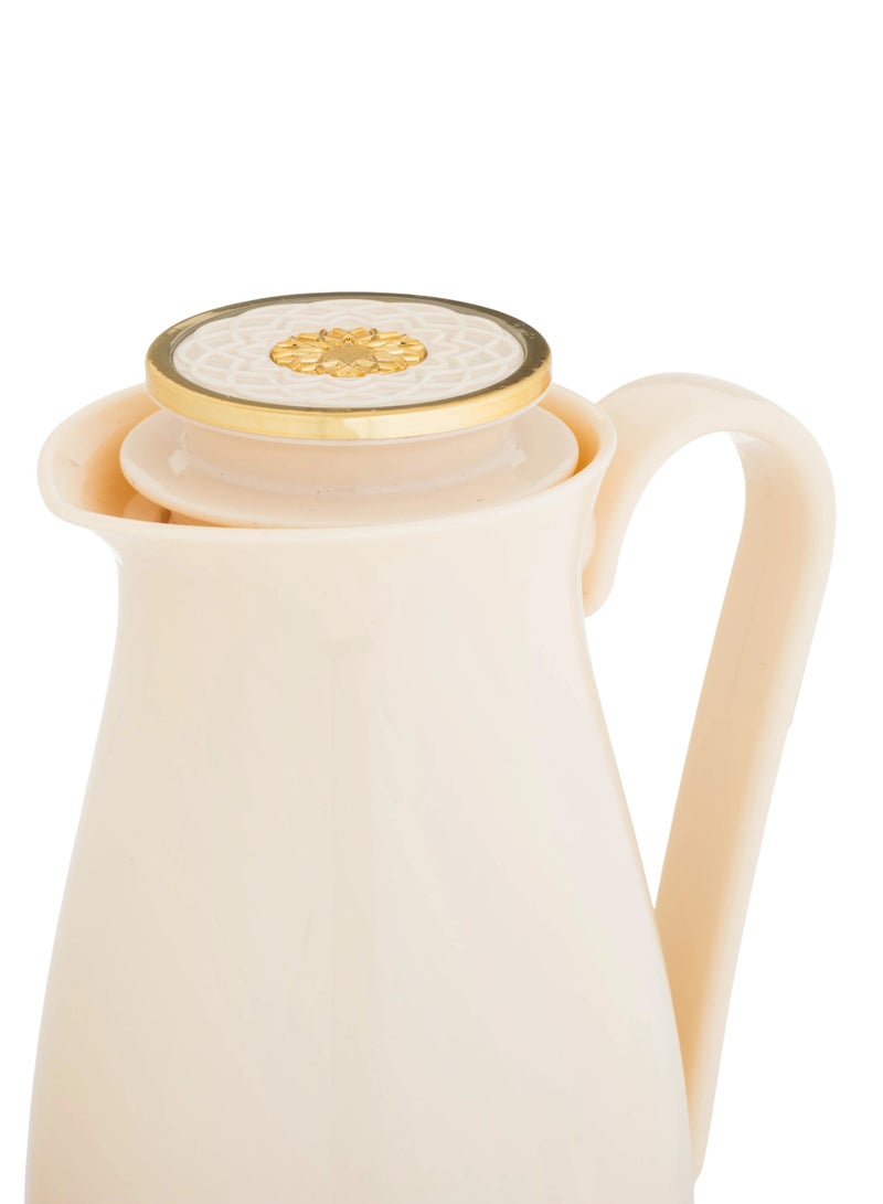 ALASKA Thermos For Tea And Coffee Set 2 Piece Beige With Gold - Image 4