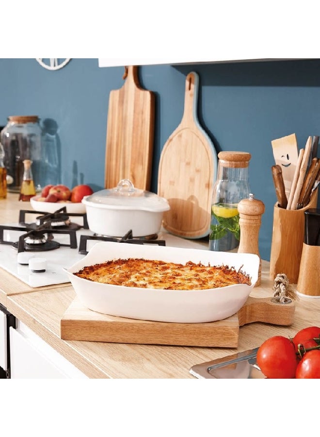 لومينارك طبق فرن مستطيل سمارت كوزين كارين أبيض  ×  سم - Image 5