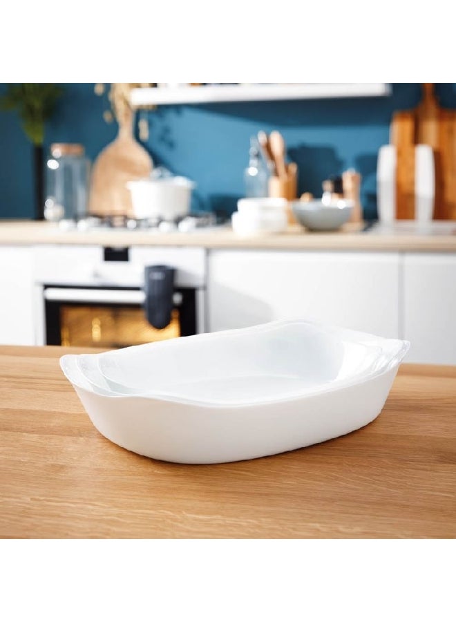 لومينارك طبق فرن مستطيل سمارت كوزين كارين أبيض  ×  سم - Image 4