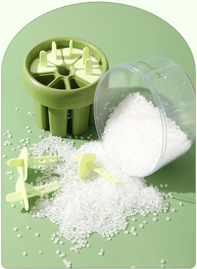 SENTAVIL Plastic Round 8 Pcs Ice Mould Bpa-Free, Reusable Homemade Popsicle Candy Molds Boxes Easy Release (1 Pc, Multi Color), 13L x11H Cm - Image 3