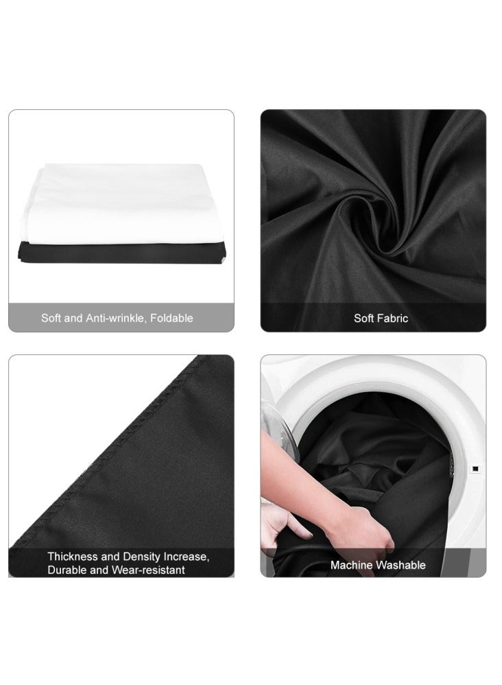 PULUZ PULUZ 3m x 6m Photography Background Thickness Photo Studio Background Cloth Backdrop (Black)  - Image 3